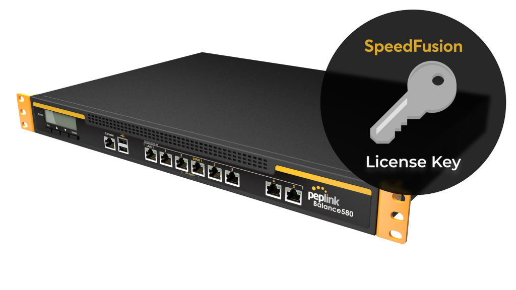 Peplink Up to 100 SpeedFusion Bonding License Key for Balance 380 :580